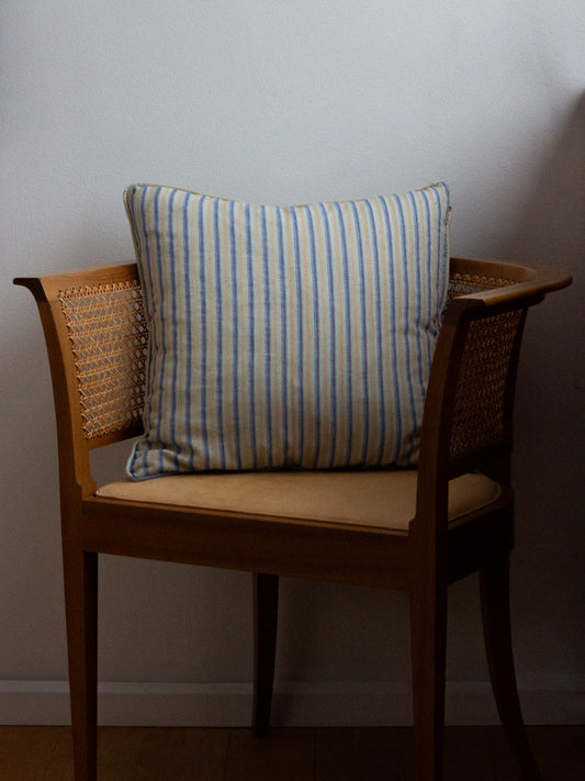Raw silk pillow - Blue